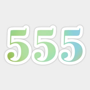 angel numbers 555 Sticker